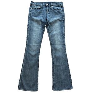 Buffalo David Bitton LUX-X Flare Jeans 28 Low Rise Y2K Medium Wash